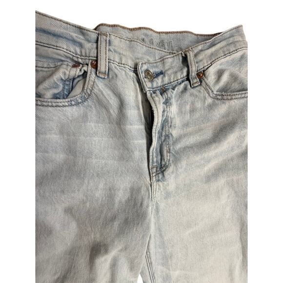 "AMERICAN EAGLE" Strigid High Rise Baggy Straight Light SZ 2 LONG SMALL SPOT - Picture 2 of 12